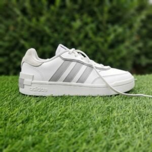Adidas Cloudfoam Super White & Grey Casual Sneakers (Women's Size 6 US / UK 4.5)