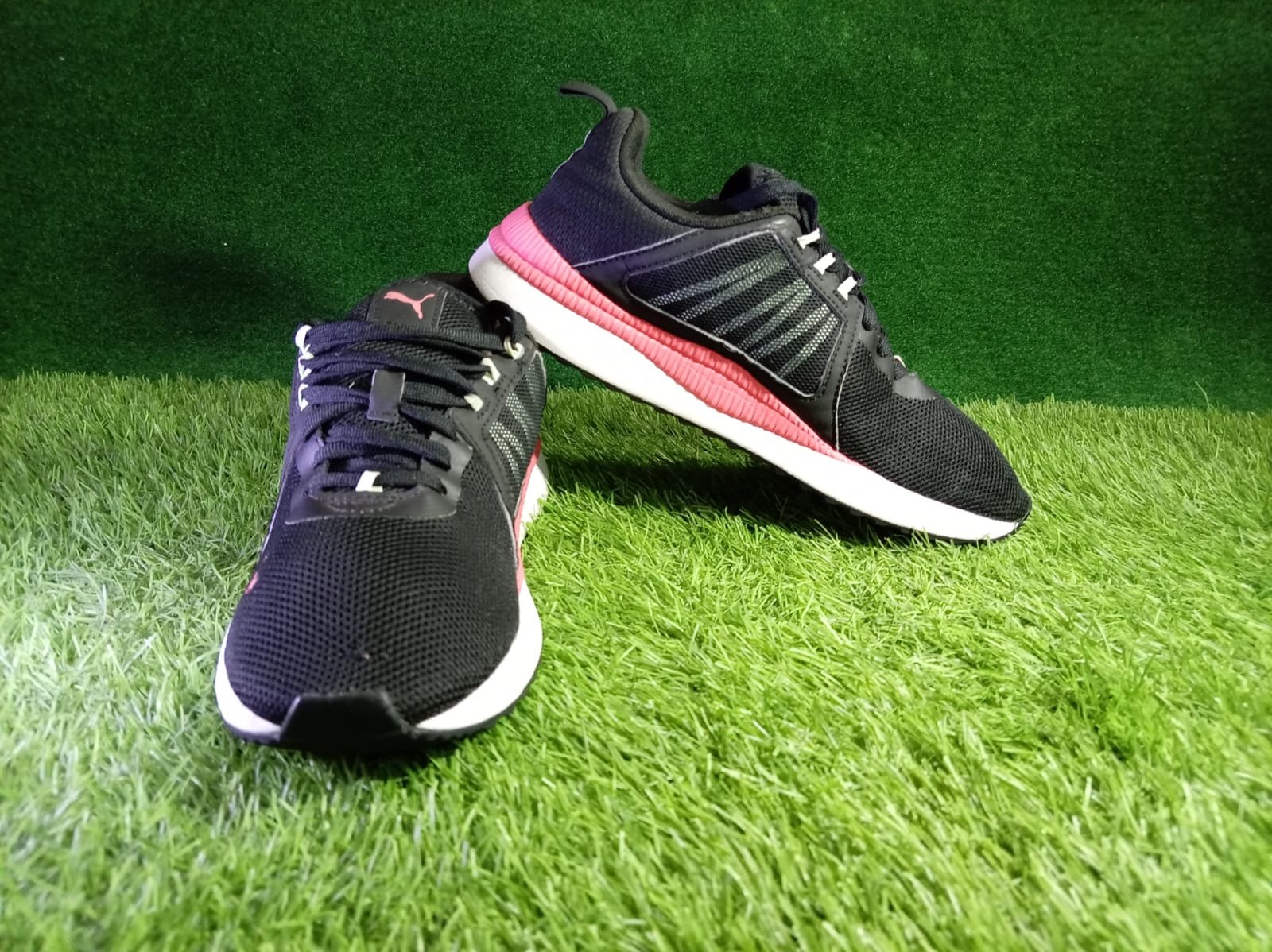 Puma Women’s Black & Pink Athletic Sneaker (Mesh Running Shoe) - Image 6