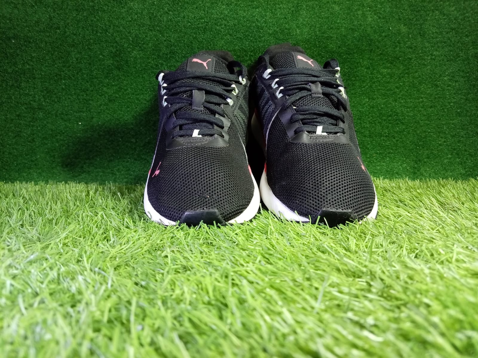 Puma Women’s Black & Pink Athletic Sneaker (Mesh Running Shoe) - Image 4