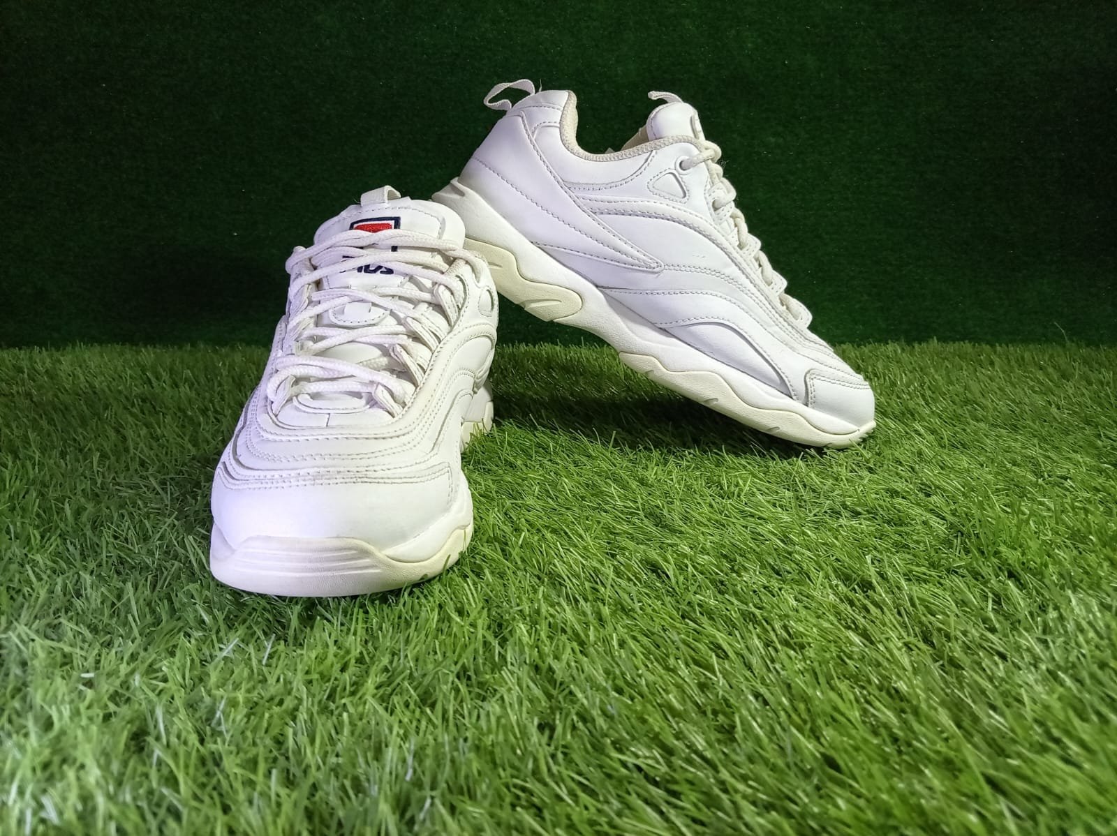 Fila White Chunky Heritage Sneaker - Image 3