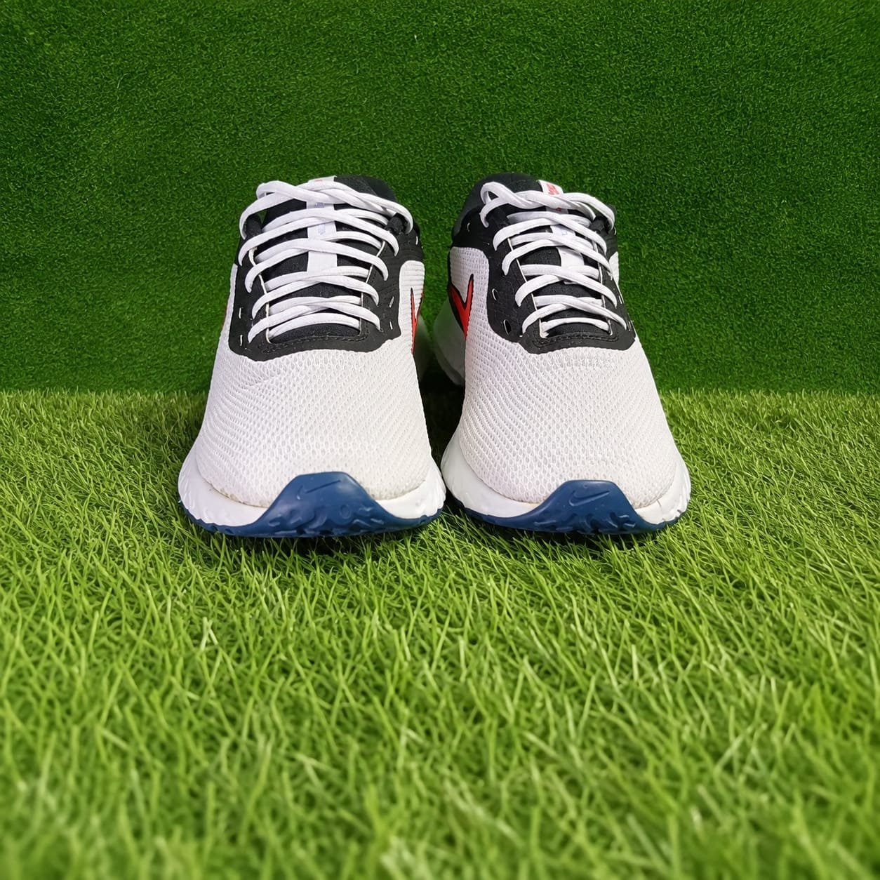 Nike Revolution 5 (or similar) Running Shoes - White/Black/Bright Crimson (Men's US 10.5) - Image 2
