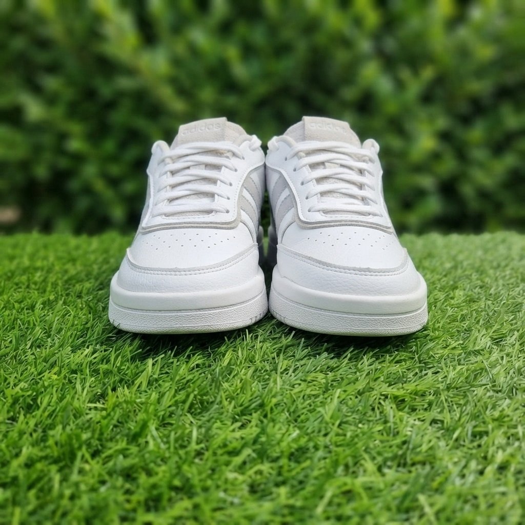 Adidas Cloudfoam Super White & Grey Casual Sneakers (Women's Size 6 US / UK 4.5) - Image 2