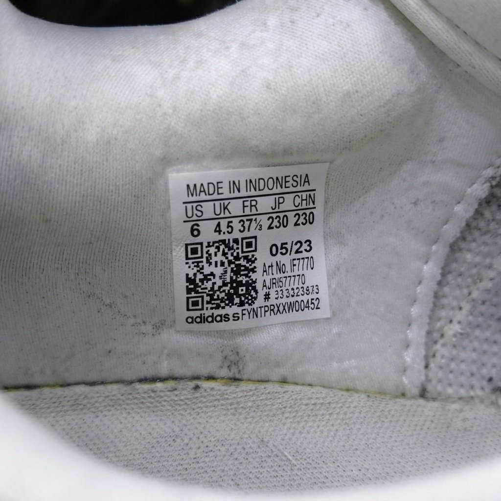 Adidas Cloudfoam Super White & Grey Casual Sneakers (Women's Size 6 US / UK 4.5) - Image 4