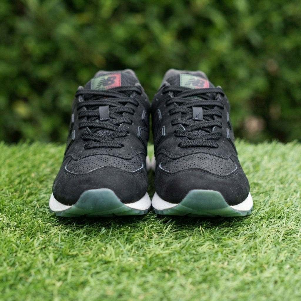 New Balance 574 Black & Mint Casual Sneakers (Women's Size 8 US / UK 7) - Image 5