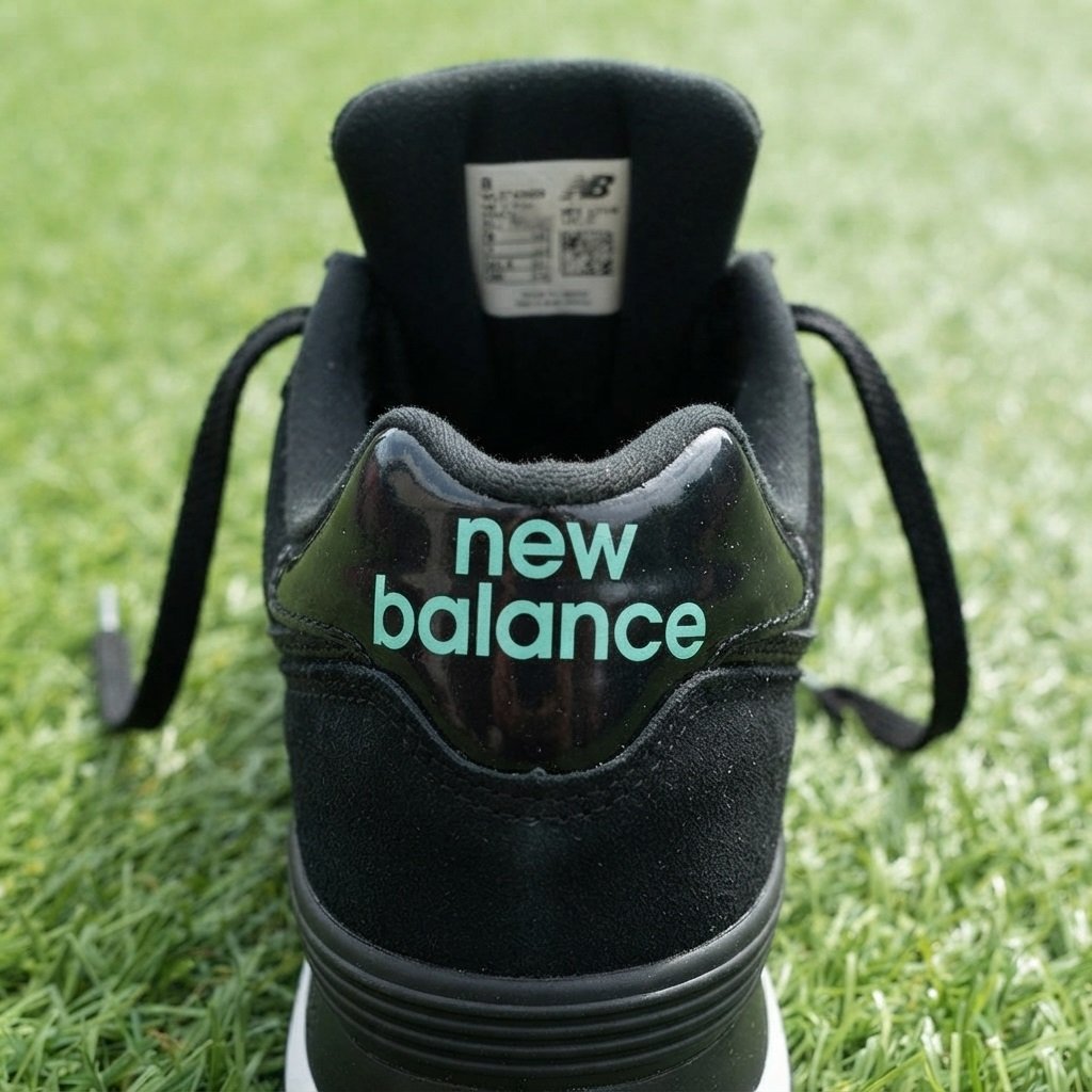 New Balance 574 Black & Mint Casual Sneakers (Women's Size 8 US / UK 7) - Image 2