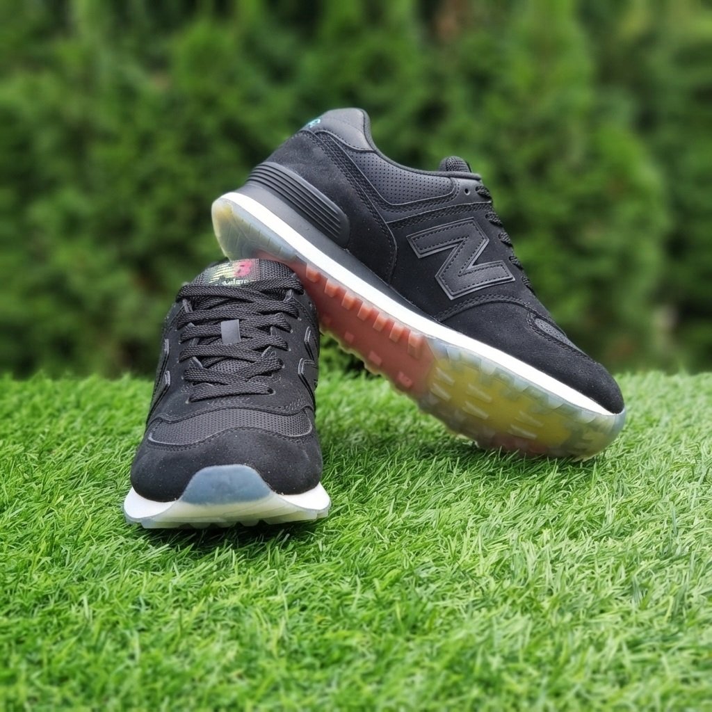 New Balance 574 Black & Mint Casual Sneakers (Women's Size 8 US / UK 7) - Image 4