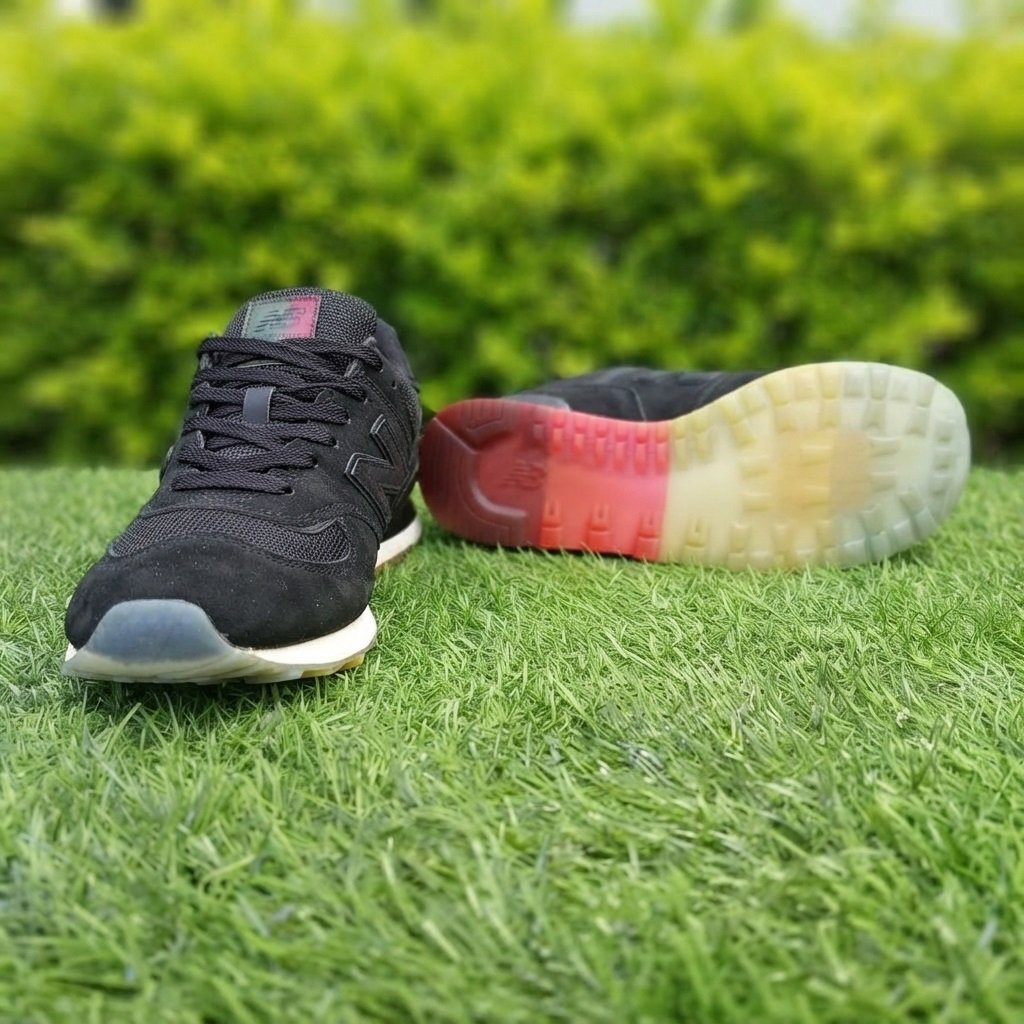 New Balance 574 Black & Mint Casual Sneakers (Women's Size 8 US / UK 7) - Image 3